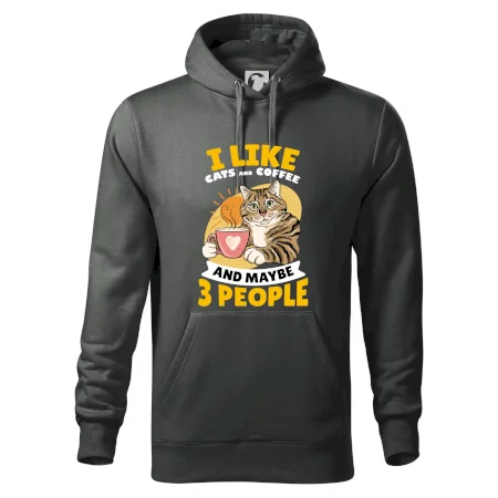 I like cats and coffee and maybe 3 people
