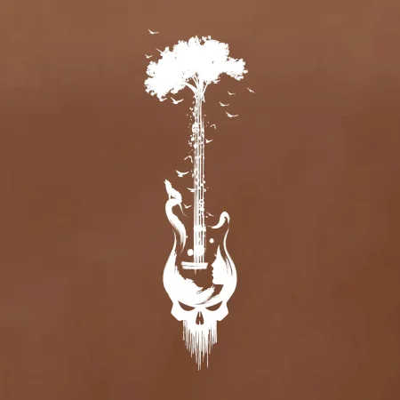 Gitara strom a lebka