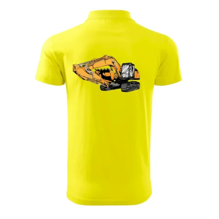 Žltý bager z boku