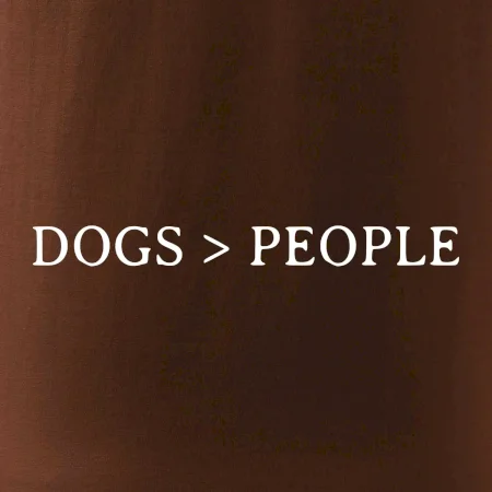 Dogs > People