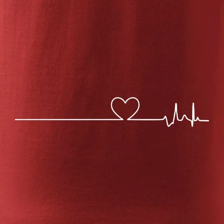 Poker EKG srdce červené