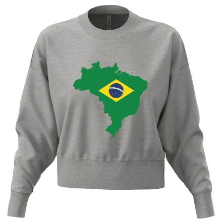 Brazília vlajka v mape