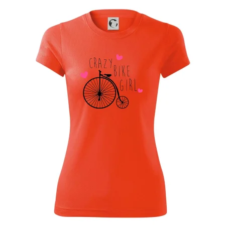 Crazy bike girl