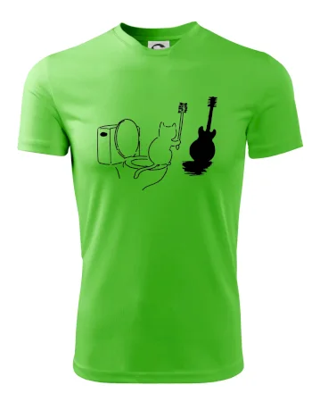 Mačka a gitara WC
