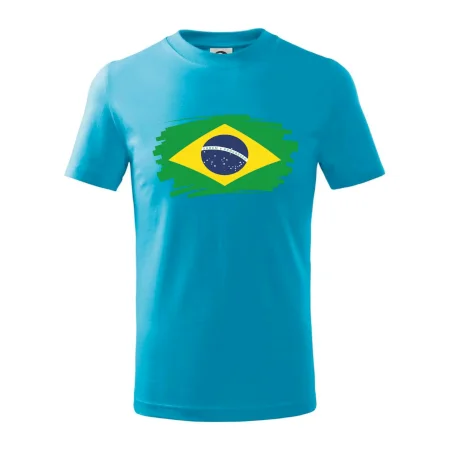 Brazília vlajka štetkou