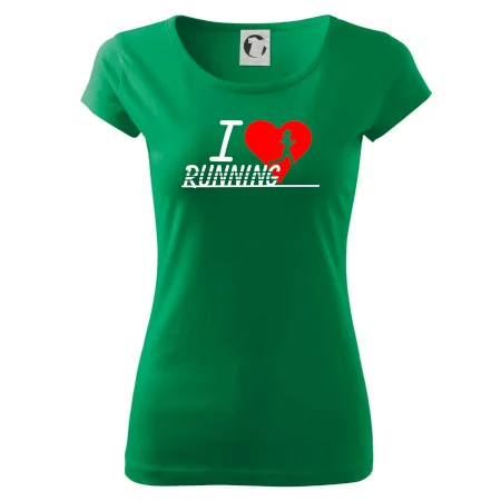 I love running dievča