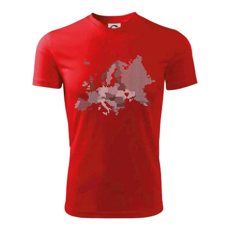 Mapa Európy - srdce v Ukrajine