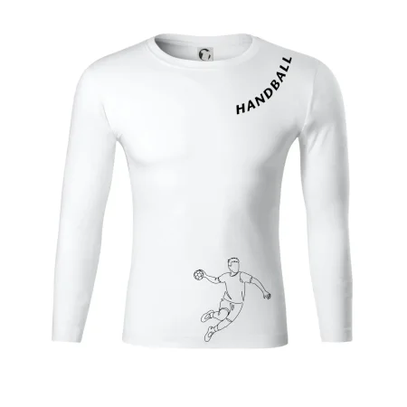 Handball nápis šikmo