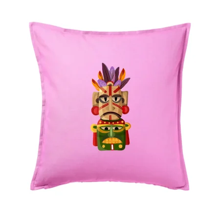 Mayová maska s perím