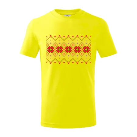 Ukrajinský vzor - Červené kvety