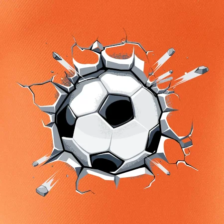 Futbalová lopta v triku