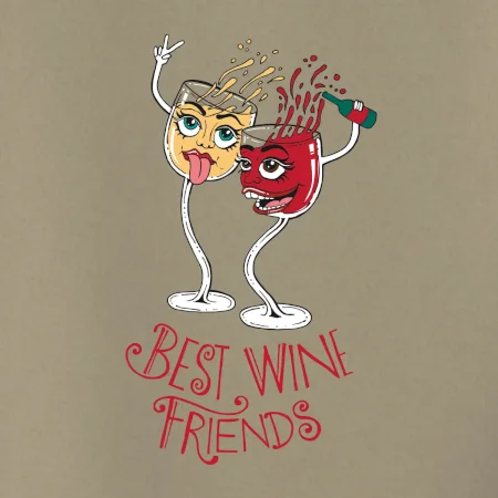 Best wine friends dancing (Pecka design)