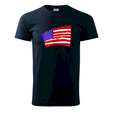 Americká vlajka ohnutá