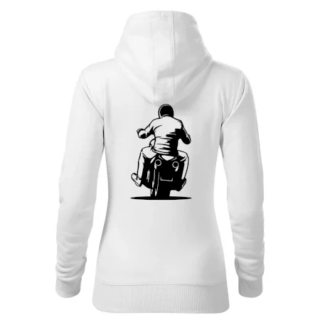 Motorkář na zádech - chopper