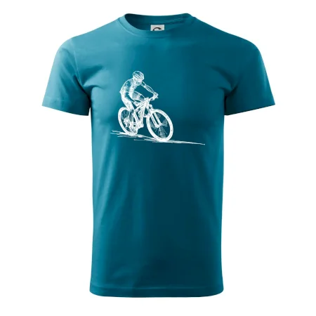 MTB kreslený cyklista