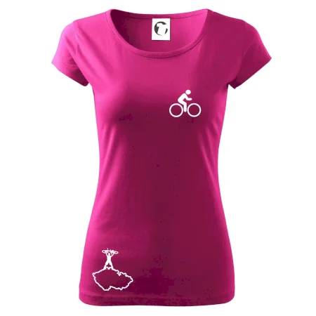 Mapa ČR + kolo na prsu