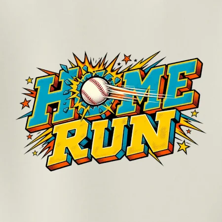 Home run komiksový nápis