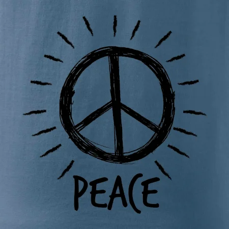 Peace symbol čiernobiely