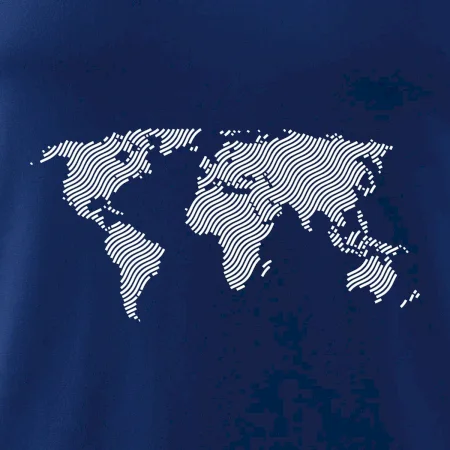 Mapa sveta odtlačok