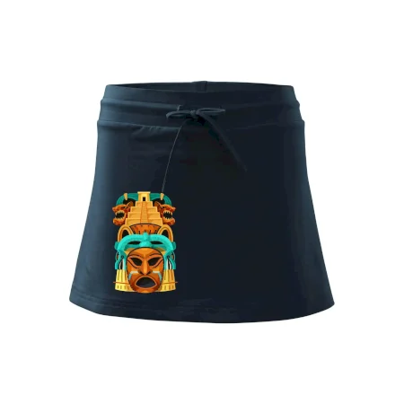 Mayová maska s pyramídou