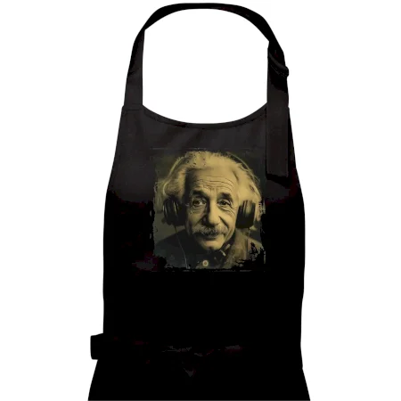 Albert Einstein so slúchadlami