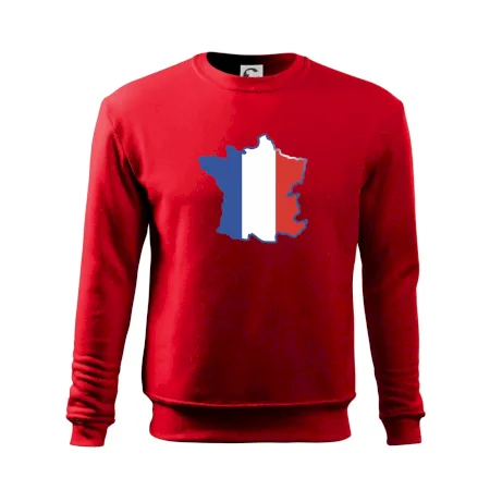 Francúzska vlajka mapa obrys