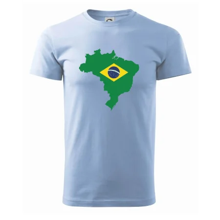 Brazília vlajka v mape