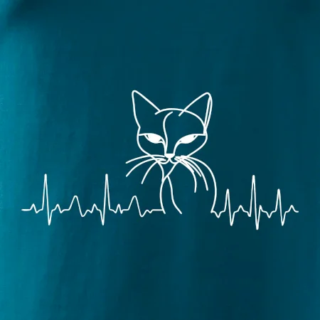 EKG krivka mačka