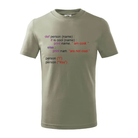 Python I am cool, You are not cool