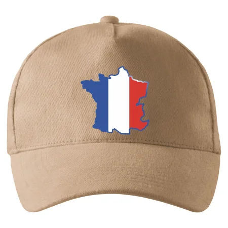 Francúzska vlajka mapa obrys