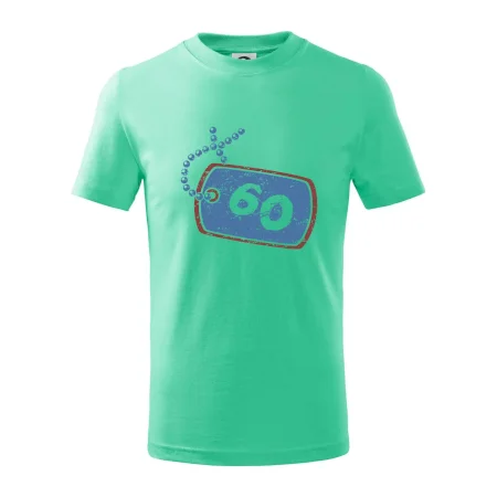 60 na krku štítok