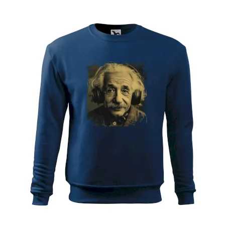Albert Einstein so slúchadlami