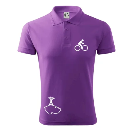 Mapa ČR + kolo na prsu