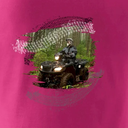 ATV štvorkolka v lese