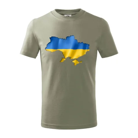 Ukrajina vlajka mapa