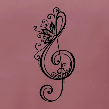 Husľový kľúč kvety