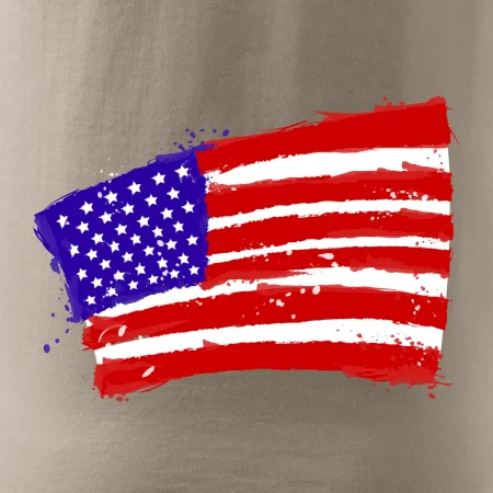 Americká vlajka ohnutá