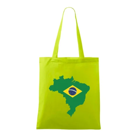Brazília vlajka v mape