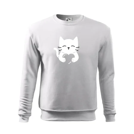 Mačka drží srdce
