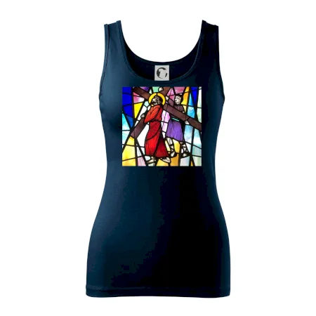 Vitráž - Ježiš a kríž