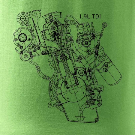 Motor Škoda/ VW 1.9L  TDI z boku