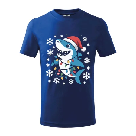 Vánoční žralok a vločky