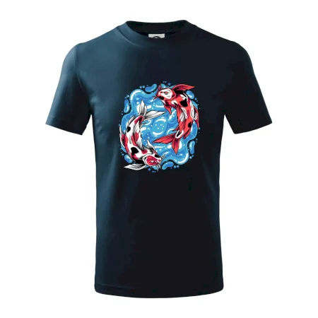 Yin & Yang Koi kapor - červený