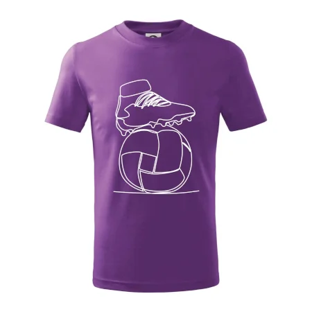 Futbalová lopta kopačka jedným ťahom