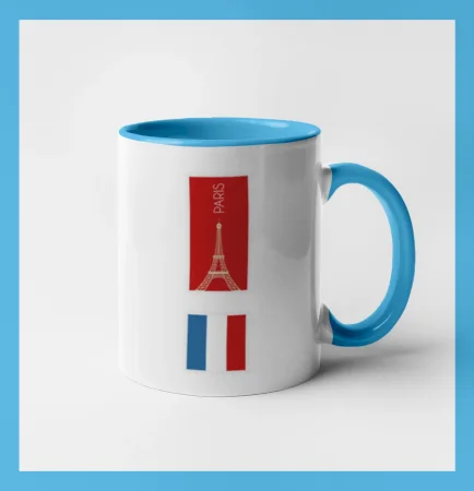 Paríž známka farebná