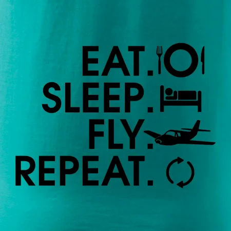 Eat sleep fly repeat