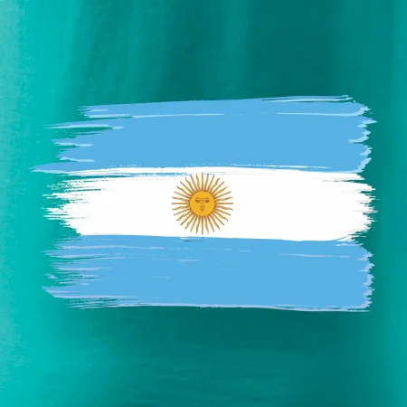 Argentína vlajka kreslená štetkou