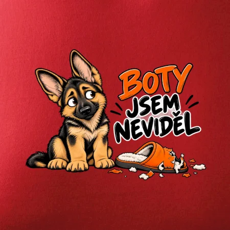 Boty jsem neviděl - štěně vlčáka