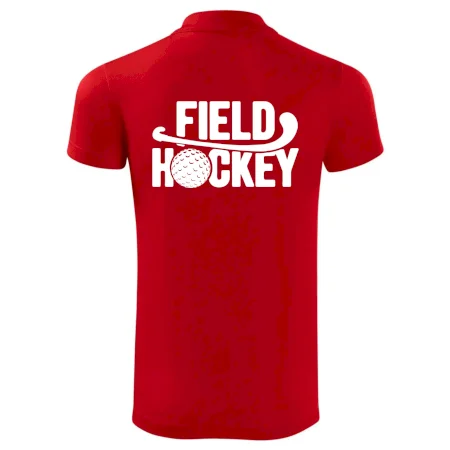 Field hockey loptička a nápis
