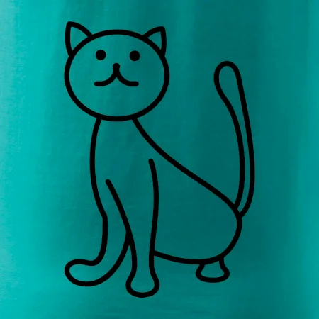 Mačka pozerá